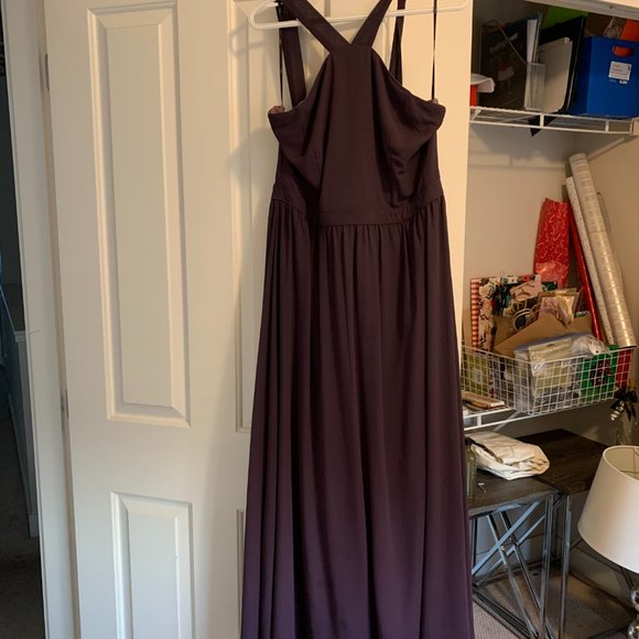 Lulu's Purple Halter Prom Dress - Picture 4 of 4